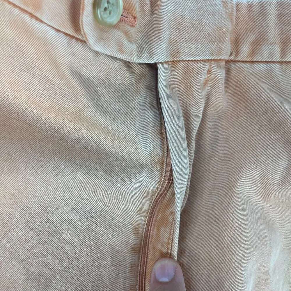 Peter Millar Crown Crafted Pants Men‎ 34x33 Faded Orange Chino Golf Casual Pima